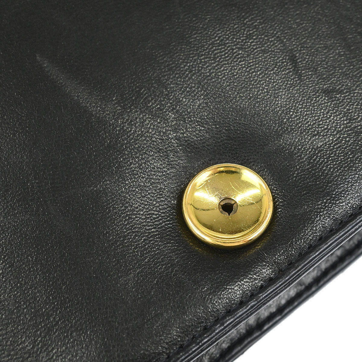 Chanel Black Lambskin Pushlock Mini Full Flap Shoulder Bag