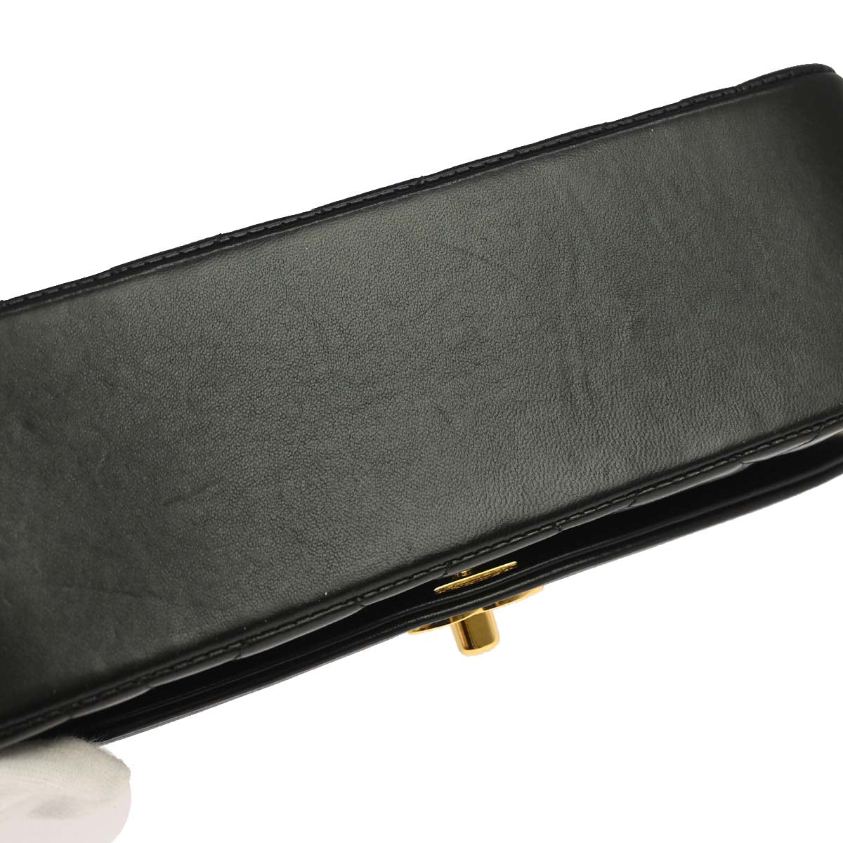 Chanel 1996-1997 Black Lambskin Small Diana Shoulder Bag