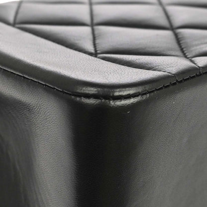 Chanel 1996-1997 Black Lambskin Small Diana Shoulder Bag