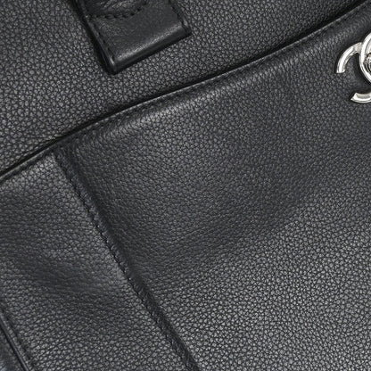 Chanel Black Calfskin Neo Executive Cerf 2way Shoulder Tote Bag