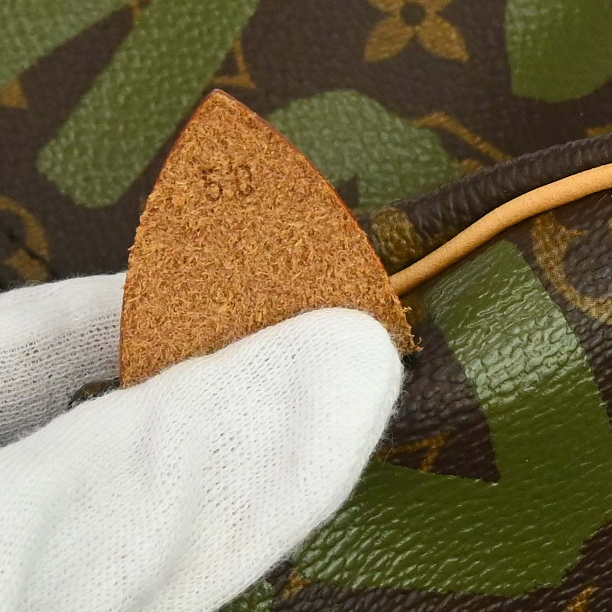 Louis Vuitton Khaki Monogram Graffiti Keepall 50 Duffle Bag M92196