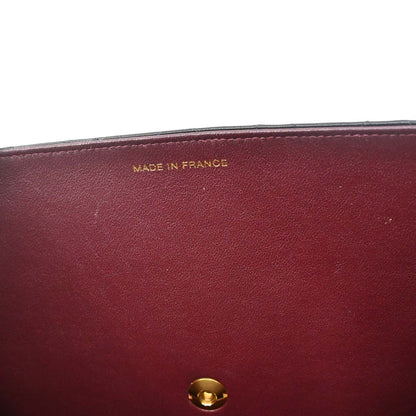 Chanel Black Lambskin Pushlock Small Half Flap Shoulder Bag