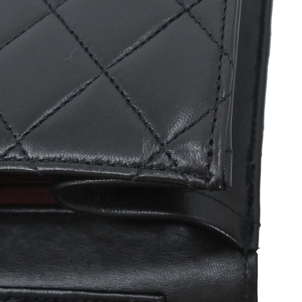 Chanel Black Lambskin Pushlock Small Half Flap Shoulder Bag