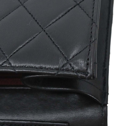 Chanel Black Lambskin Pushlock Small Half Flap Shoulder Bag