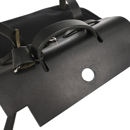 Hermes Black Toile Officier Herbag a Dos 2 in 1 Backpack