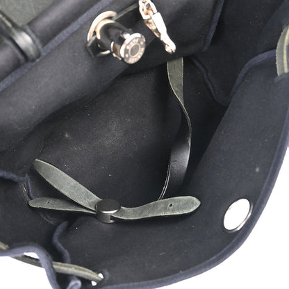Hermes Black Toile Officier Herbag a Dos 2 in 1 Backpack