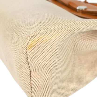 Hermes Natural Toile H Herbag a Dos 2 in 1 Backpack