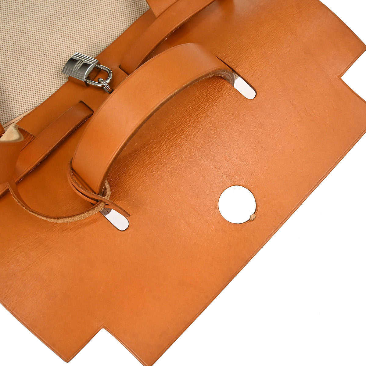 Hermes Natural Toile H Herbag a Dos 2 in 1 Backpack