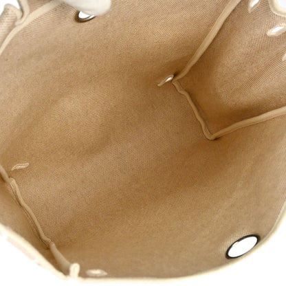 Hermes Natural Toile H Herbag a Dos 2 in 1 Backpack