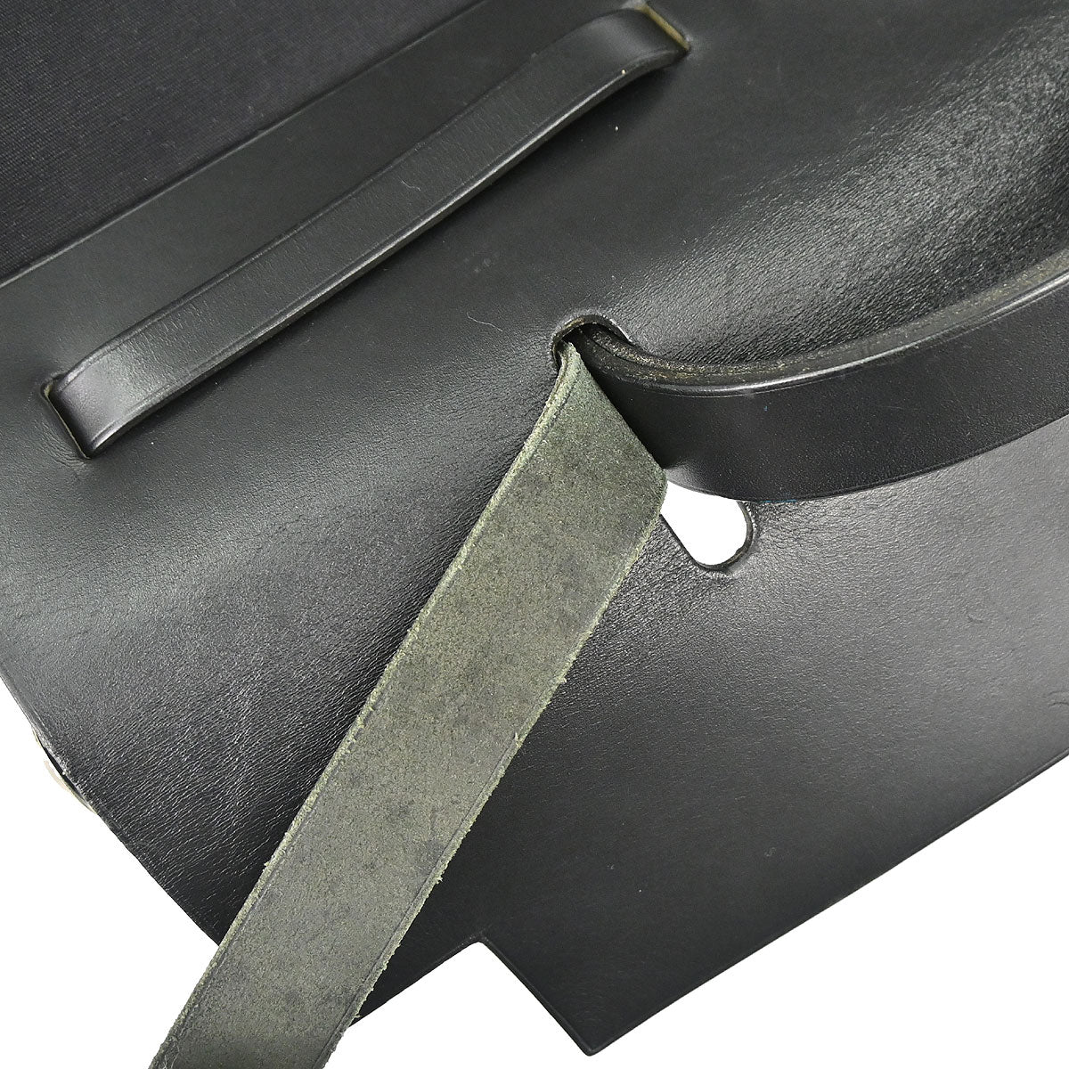 Hermes Natural Black Toile H Officier Herbag MM 2way Shoulder Handbag
