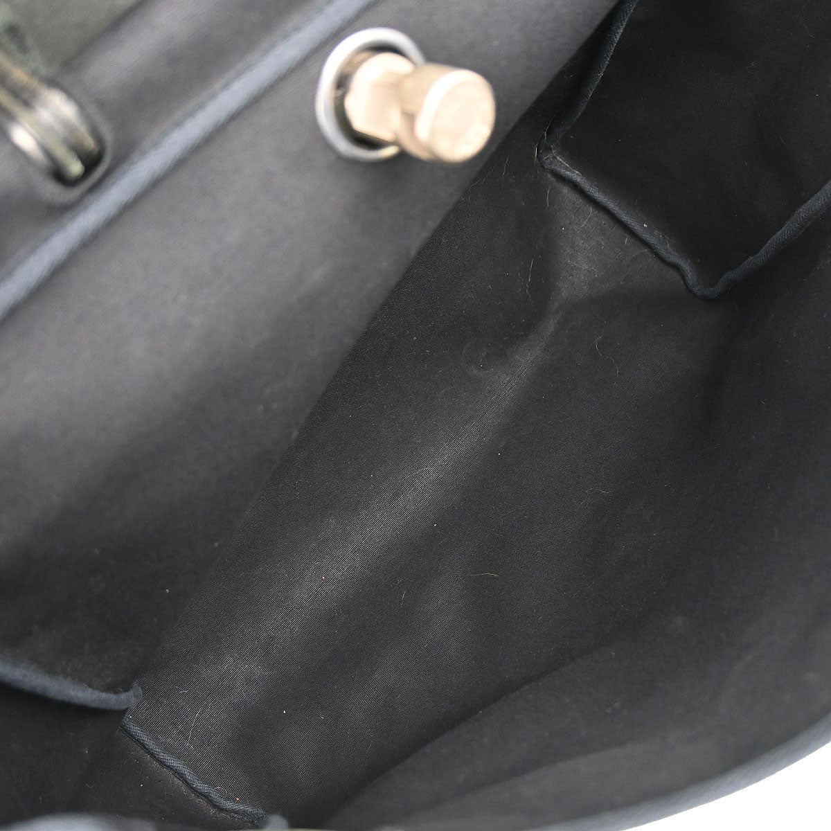 Hermes Natural Black Toile H Officier Herbag MM 2way Shoulder Handbag