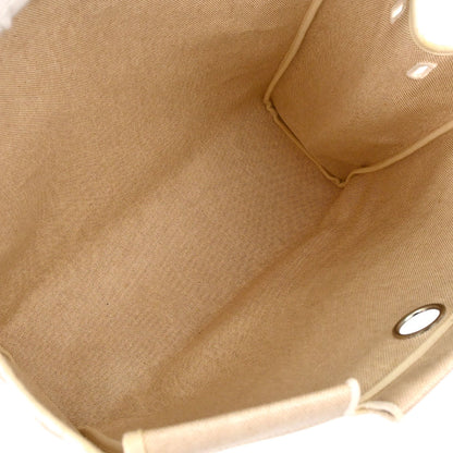 Hermes Natural Black Toile H Officier Herbag MM 2way Shoulder Handbag