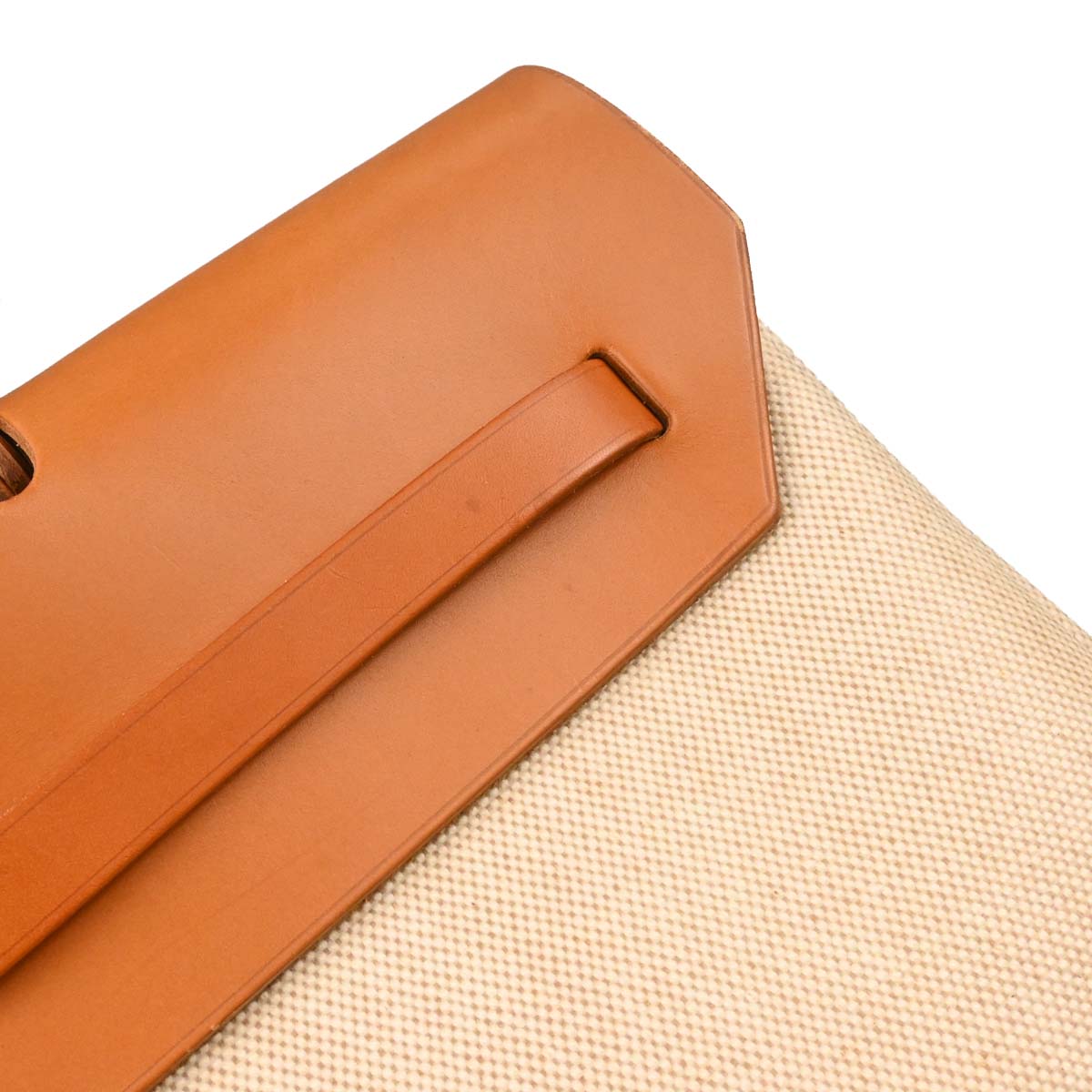 Hermes Natural Toile H Herbag MM 2way Shoulder Handbag