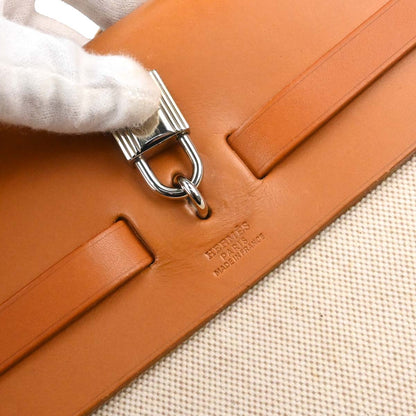 Hermes Natural Toile H Herbag MM 2way Shoulder Handbag
