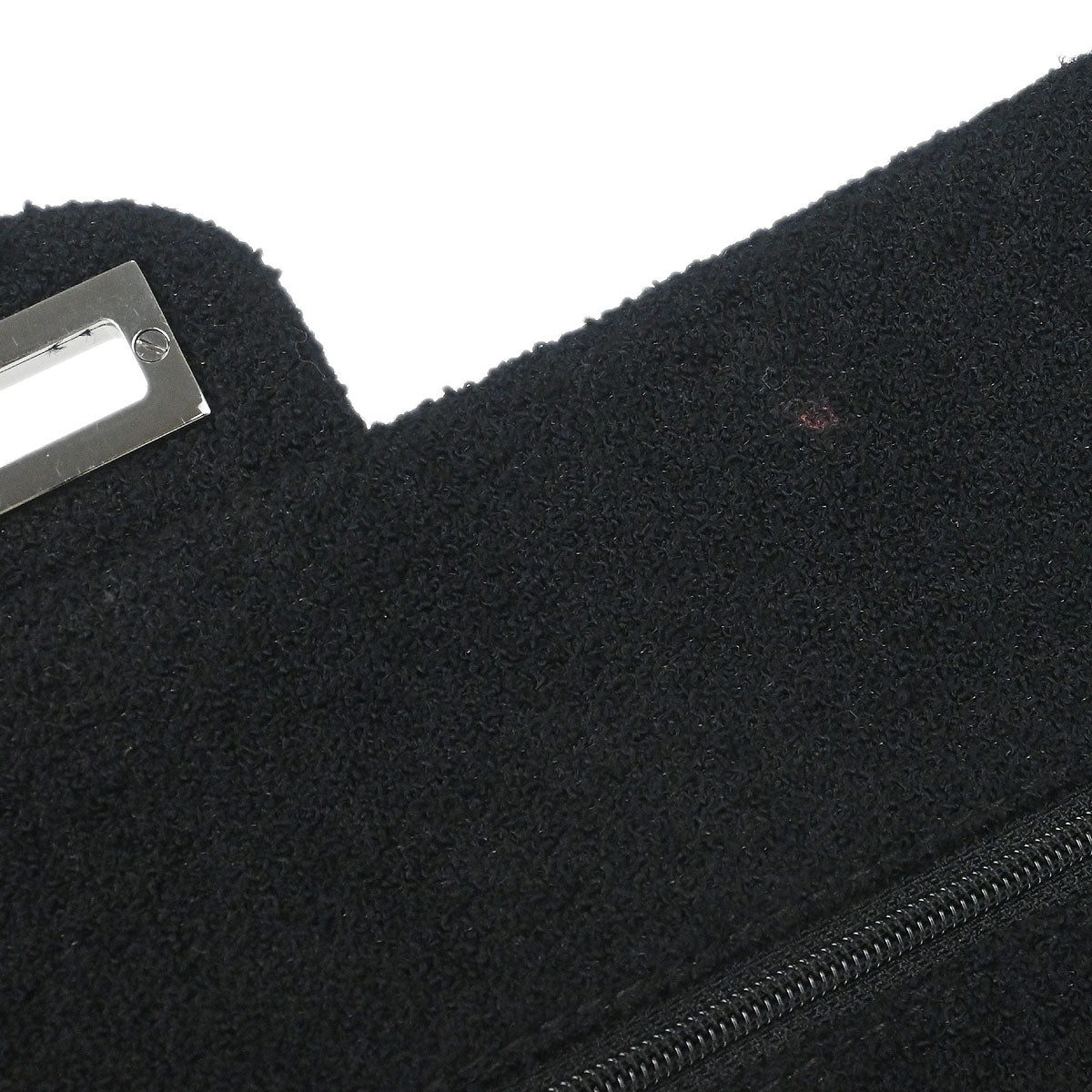 Chanel 2008-2009 Black Tweed 2.55 Medium Classic Double Flap Shoulder Bag