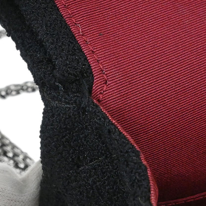 Chanel 2008-2009 Black Tweed 2.55 Medium Classic Double Flap Shoulder Bag