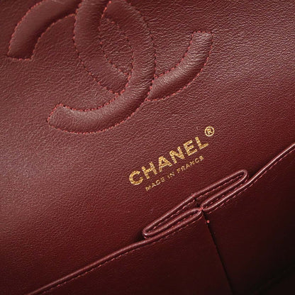 Chanel 2013-2014 Black Caviar Skin Medium Classic Double Flap Shoulder Bag