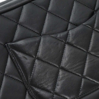 Chanel 1996-1997 Black Lambskin Camera Bag Medium