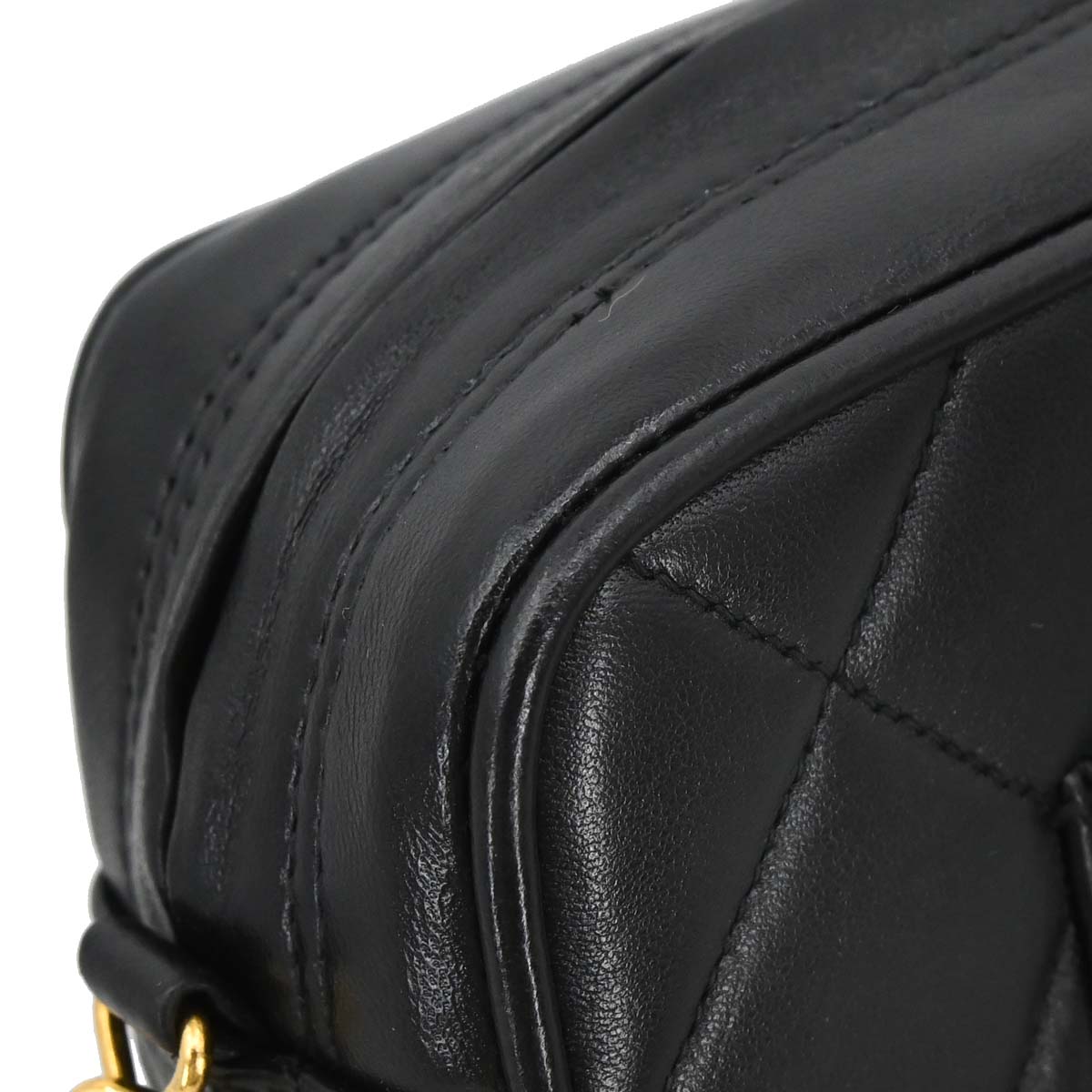 Chanel 1996-1997 Black Lambskin Camera Bag Medium