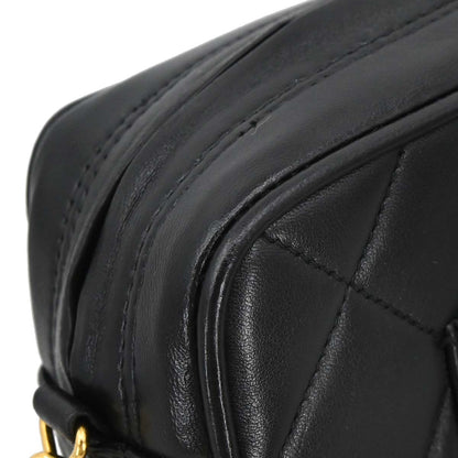Chanel 1996-1997 Black Lambskin Camera Bag Medium