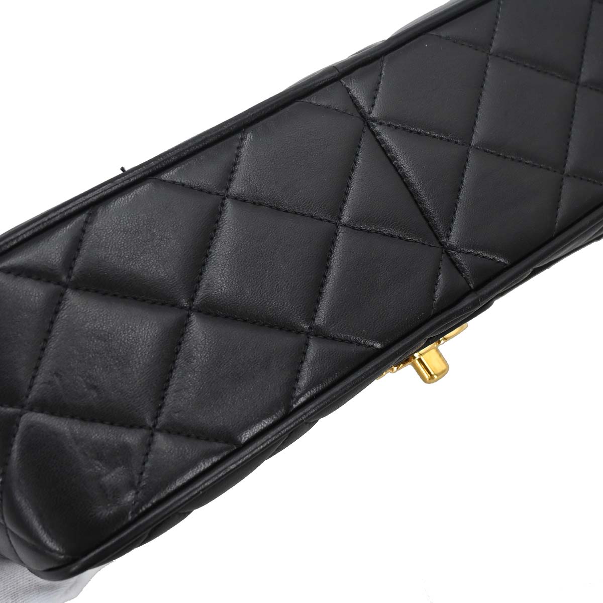 Chanel 1996-1997 Black Lambskin Camera Bag Medium