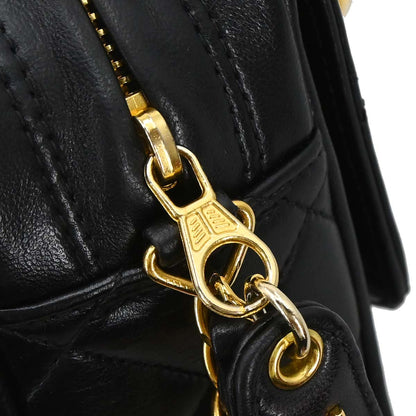 Chanel 1996-1997 Black Lambskin Camera Bag Medium