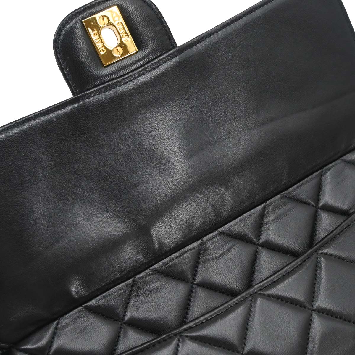 Chanel 1996-1997 Black Lambskin Camera Bag Medium