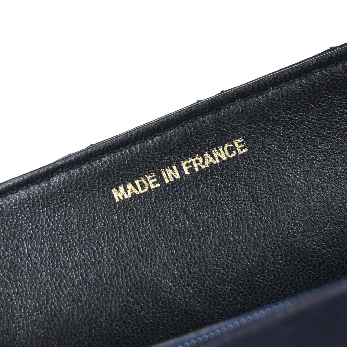 Chanel 1986-1988 Navy Lambskin Shoulder Bag