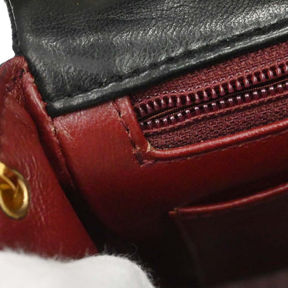 Chanel 1989-1991 Black Lambskin Mini Classic Square Flap Shoulder Bag 17