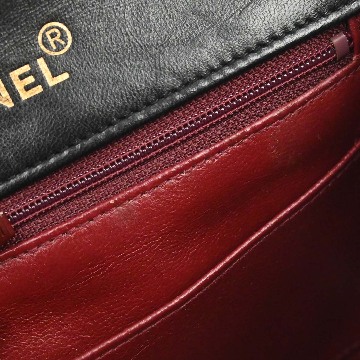Chanel 1989-1991 Black Lambskin Mini Classic Square Flap Shoulder Bag 17