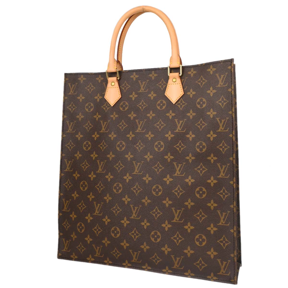 Louis Vuitton Monogram Sac Plat Tote Handbag M51140