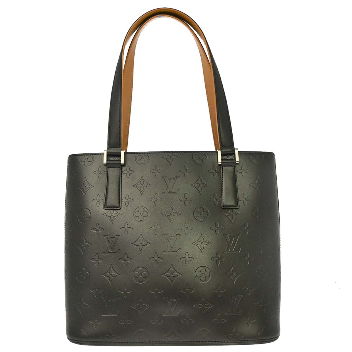 Louis Vuitton Black Monogram Mat Stockton Tote Handbag M55112