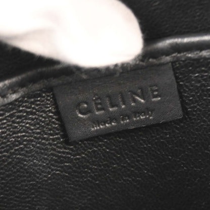 Celine Black Leather Nano Luggage 2way Shoulder Tote Bag
