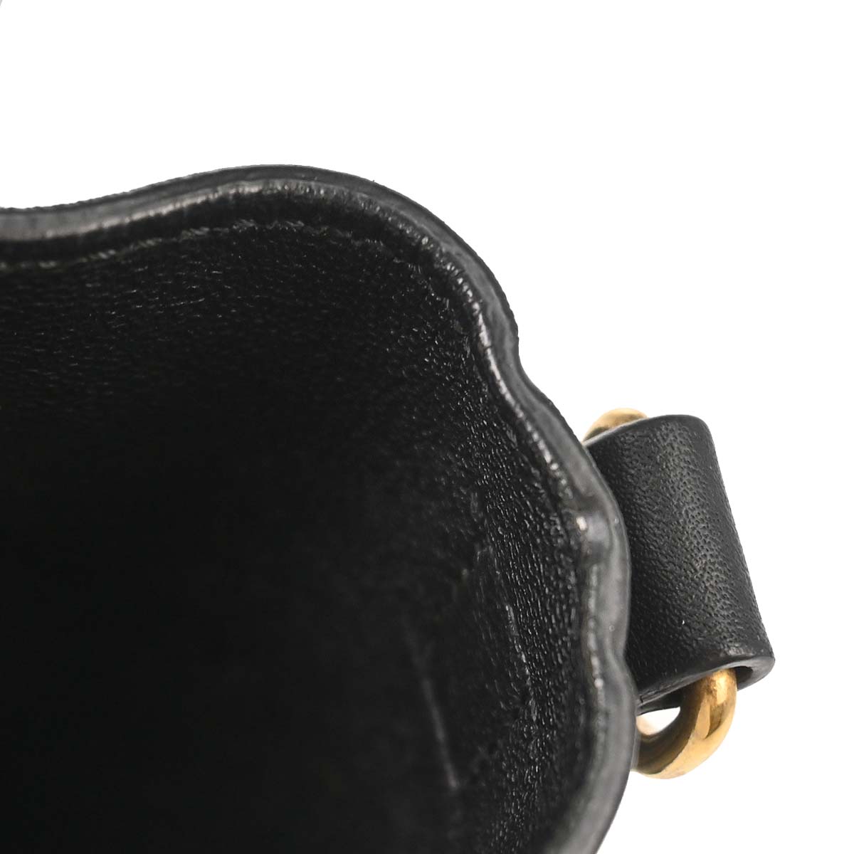 Celine Black Leather Nano Luggage 2way Shoulder Tote Bag