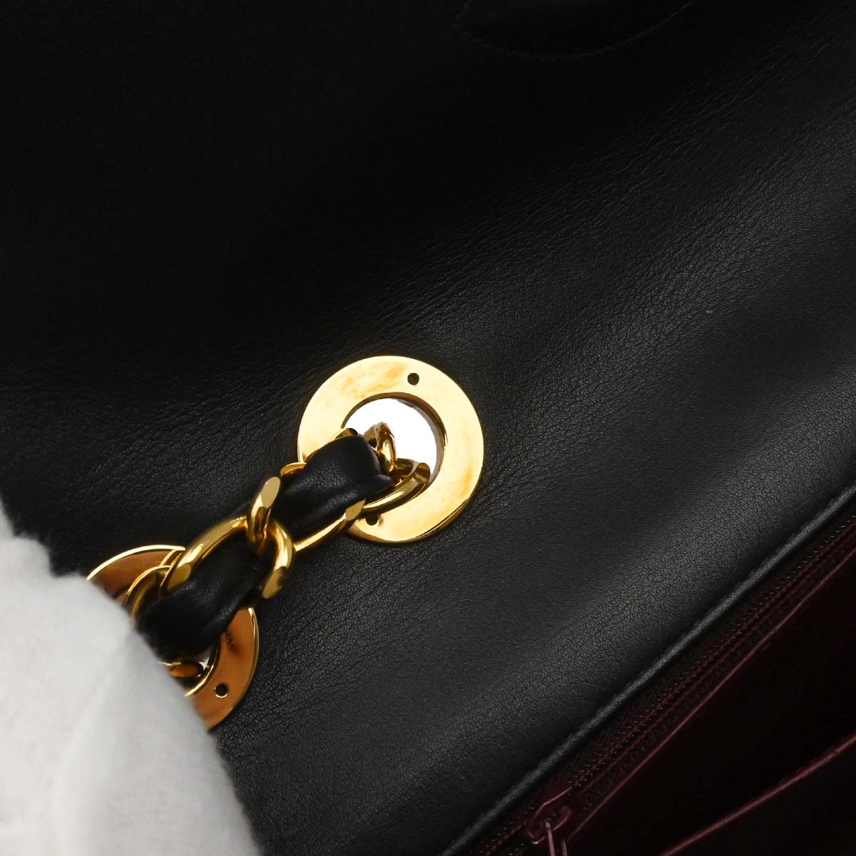 Chanel Black Lambskin Maxi Classic Flap Shoulder Bag