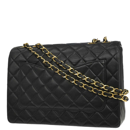 Chanel Black Lambskin Chain Shoulder Bag
