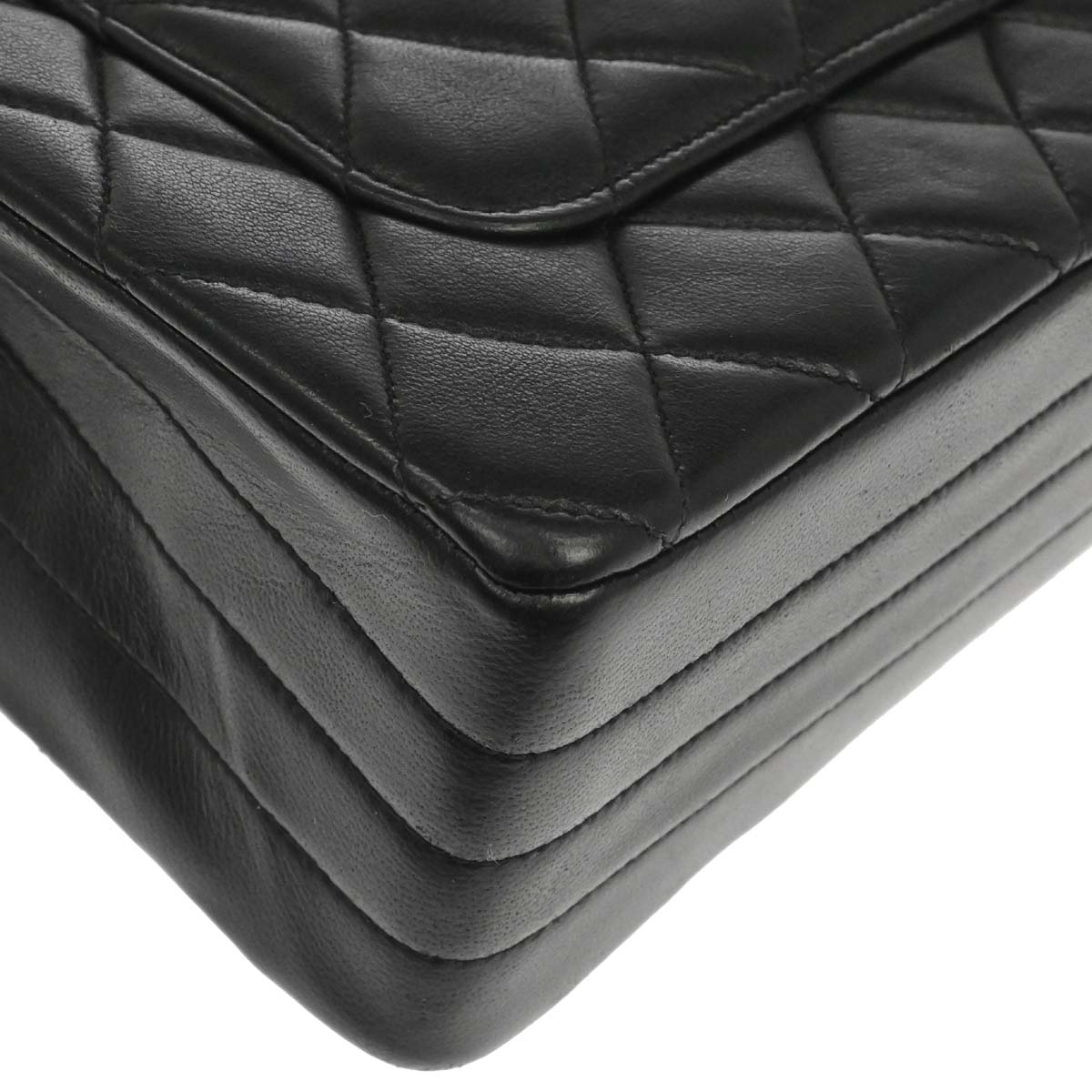 Chanel Black Lambskin Chain Shoulder Bag