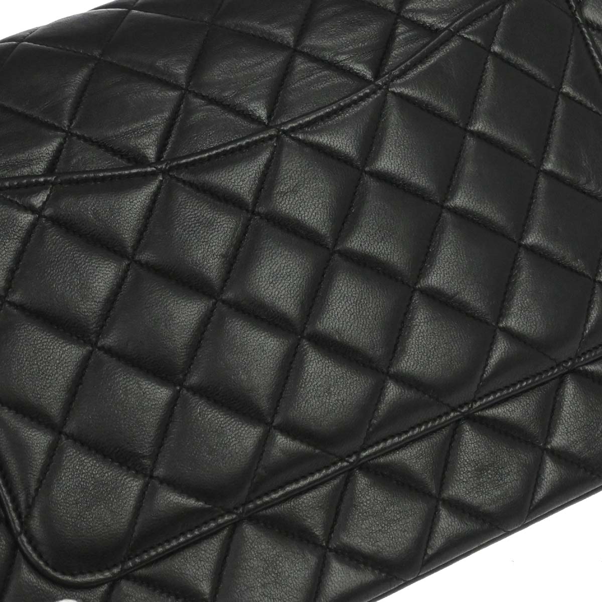 Chanel Black Lambskin Chain Shoulder Bag