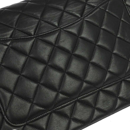 Chanel Black Lambskin Chain Shoulder Bag
