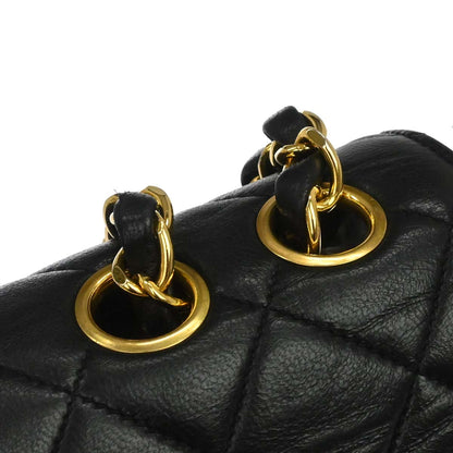 Chanel Black Lambskin Chain Shoulder Bag