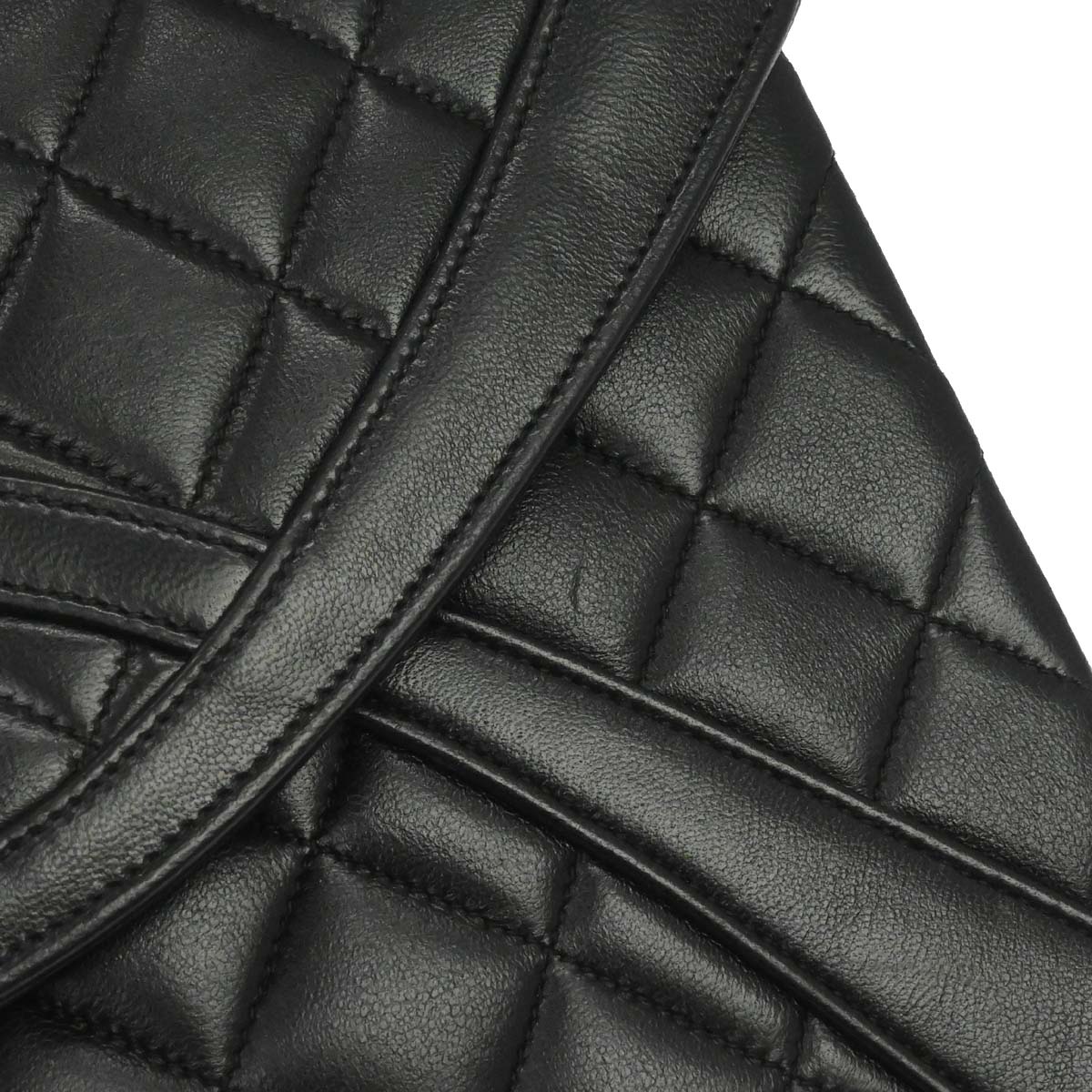 Chanel Black Lambskin Chain Shoulder Bag