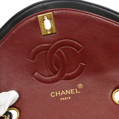 Chanel Black Lambskin Chain Shoulder Bag