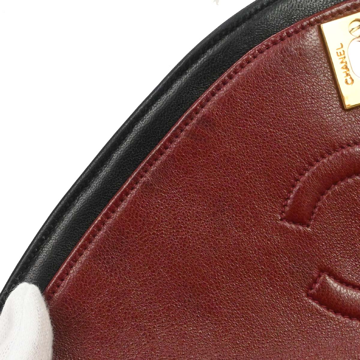 Chanel Black Lambskin Chain Shoulder Bag