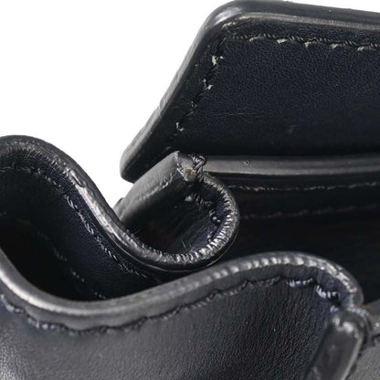 Celine Navy Leather Nano Luggage 2way Shoulder Tote Bag