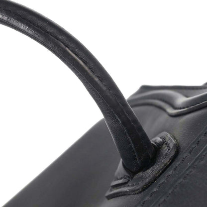 Celine Navy Leather Nano Luggage 2way Shoulder Tote Bag