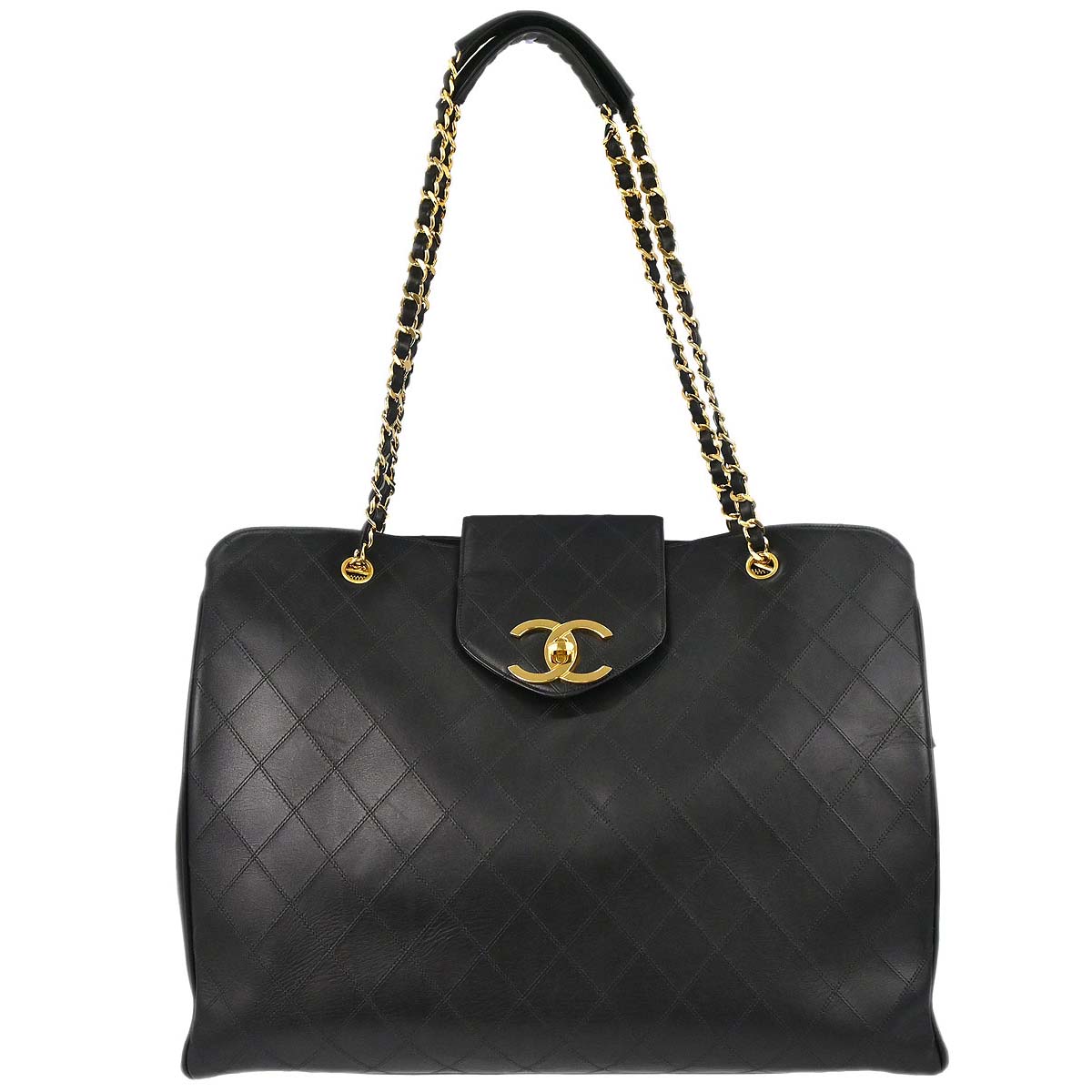Chanel Black Lambskin Bicolore Supermodel Shoulder Bag