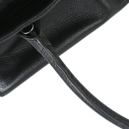 Chanel 2015-2016 Black Deerskin Executive Cerf 2way Shoulder Tote Bag