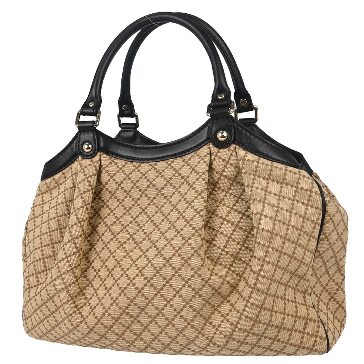 Gucci Beige Canvas Sukey Diamante Tote Handbag