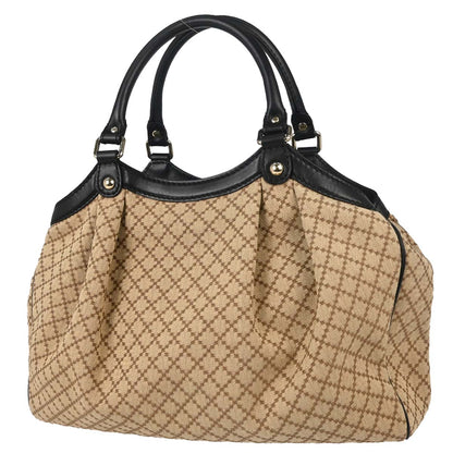 Gucci Beige Canvas Sukey Diamante Tote Handbag