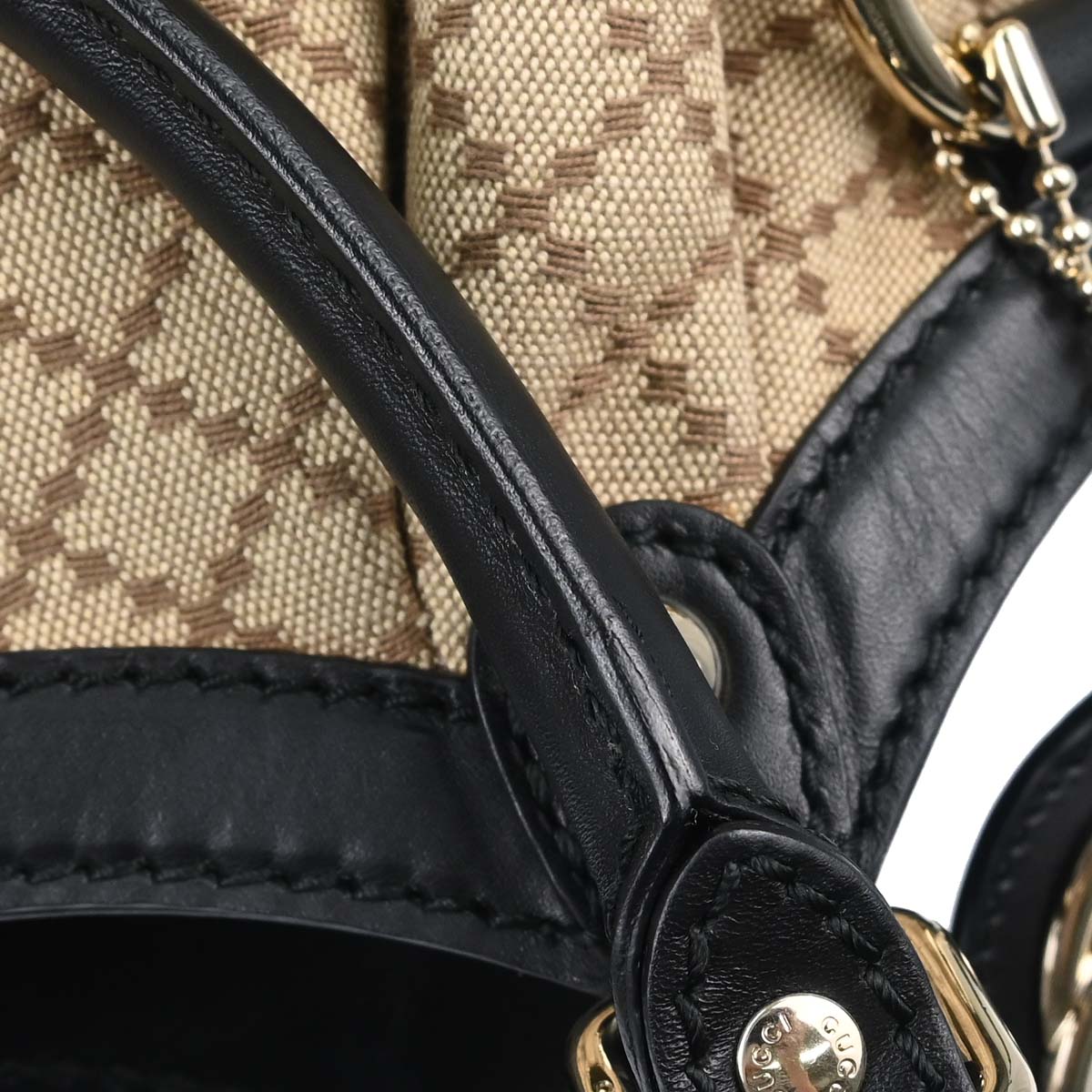 Gucci Beige Canvas Sukey Diamante Tote Handbag